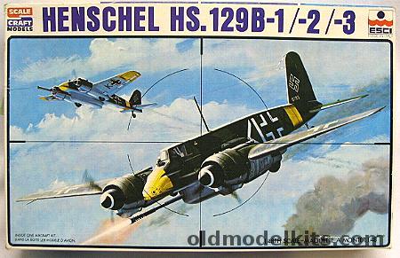 ESCI 1/48 Henschel HS-129 B-1 / 2 / 3, SC-4002 plastic model kit